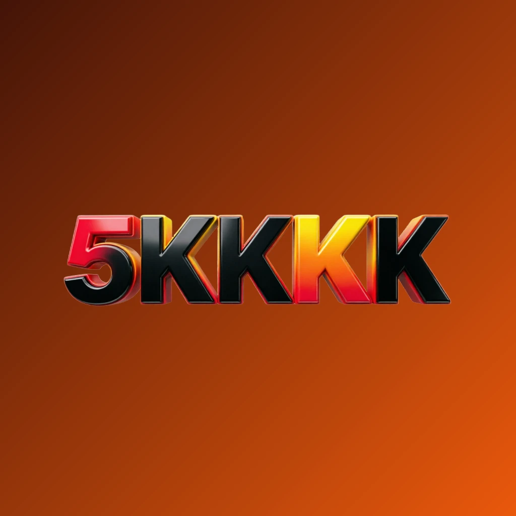Logo vibrante da 5KKKK com tipografia pesada e negrito, paleta de cores em vermelho, amarelo e laranja brilhantes, efeito 3D brilhante, design moderno e energético em fundo transparente, formato retangular horizontal ideal para cabeçalho de site Logo vibrante da 5KKKK com tipografia pesada e negrito, paleta de cores em vermelho, amarelo e laranja brilhantes, efeito 3D brilhante, design moderno e energético em fundo transparente, formato retangular horizontal ideal para cabeçalho de site